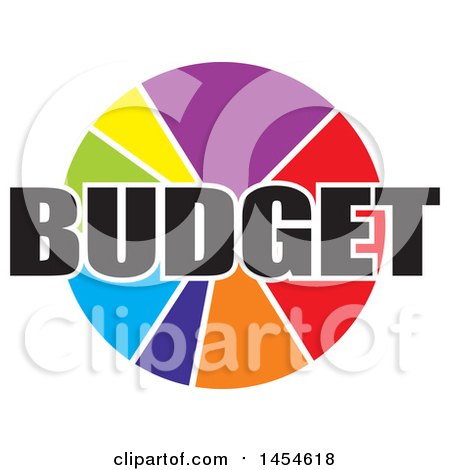Clipart of a Colorful Budget Pie Chart - Royalty Free Vector Illustration by Johnny Sajem