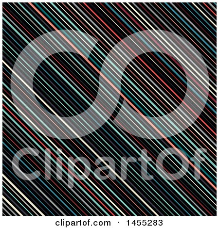 Clipart of a Background of Retro Colorful Stripes - Royalty Free Vector Illustration by KJ Pargeter