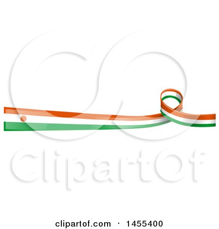 Clipart of a Nigerian Flag Banner with a Loop - Royalty Free Vector Illustration by Domenico Condello