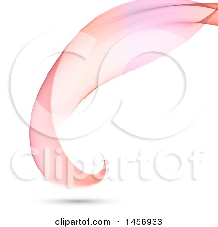 Clipart of a Curving Wave on an off White Background - Royalty Free Vector Illustration by KJ Pargeter