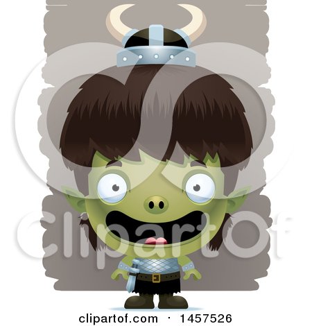 Clipart of a 3d Happy Goblin Boy - Royalty Free Vector Illustration by Cory Thoman
