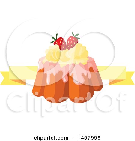 Clipart of a Cake or Pudding Design - Royalty Free Vector Illustration by Vector Tradition SM