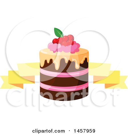 Clipart of a Cake Design - Royalty Free Vector Illustration by Vector Tradition SM