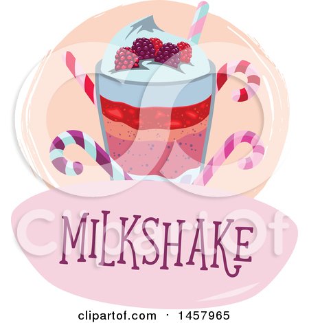 Clipart of a Milkshake Design - Royalty Free Vector Illustration by Vector Tradition SM