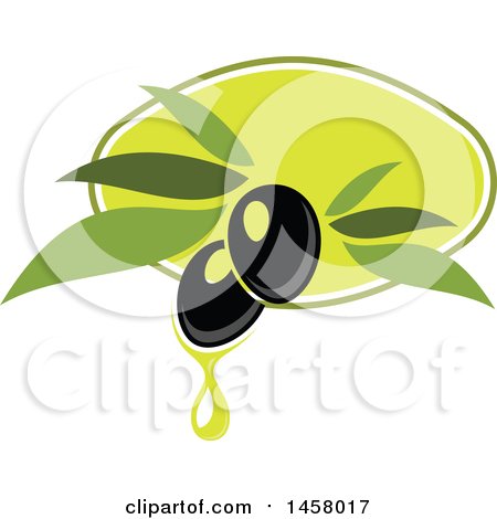 Clipart of a Black Olive Design - Royalty Free Vector Illustration by Vector Tradition SM