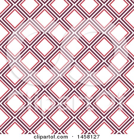 Clipart of a Diamond Pattern Background - Royalty Free Vector Illustration by KJ Pargeter