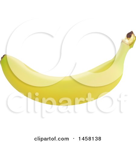 Clipart of a 3d Banana - Royalty Free Vector Illustration by cidepix