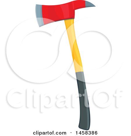 Clipart of a Fireman Axe - Royalty Free Vector Illustration by Vector Tradition SM