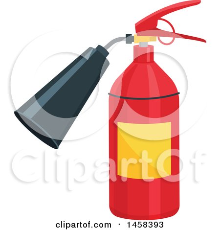 Clipart of a Fire Extinguisher - Royalty Free Vector Illustration by Vector Tradition SM