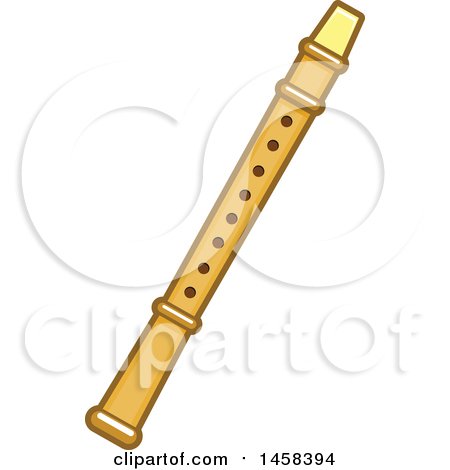 Clipart of a Recorder Instrument - Royalty Free Vector Illustration by Vector Tradition SM