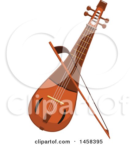 Clipart of a Instrument Rebec - Royalty Free Vector Illustration by Vector Tradition SM