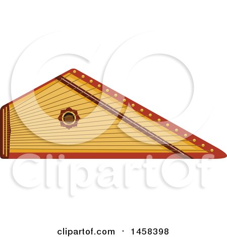 Clipart of a Instrument Psaltery - Royalty Free Vector Illustration by Vector Tradition SM