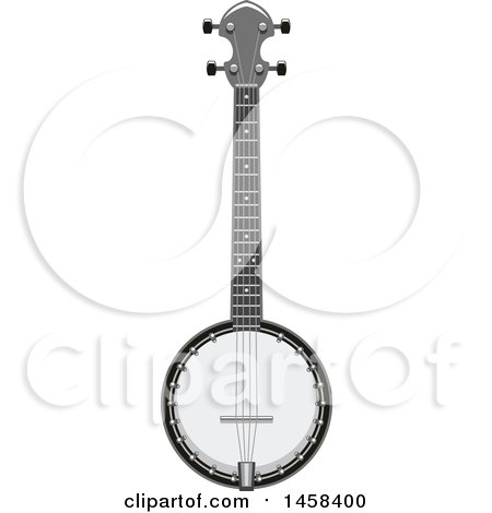 Clipart of a Banjo Instrument - Royalty Free Vector Illustration by Vector Tradition SM