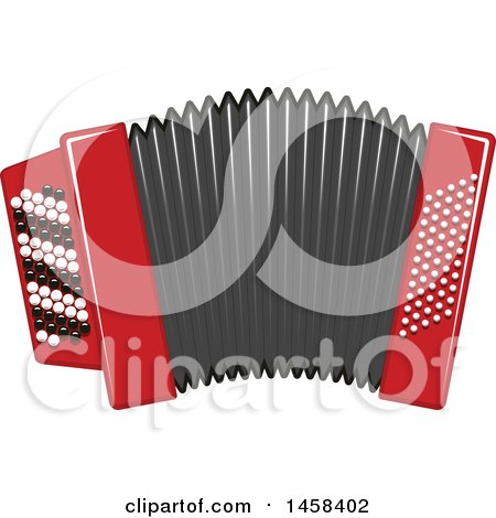 Clipart of a Instrument Accordian - Royalty Free Vector Illustration by Vector Tradition SM
