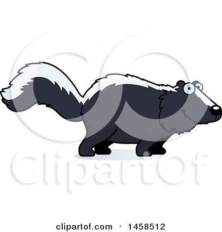 Clipart of a Happy Skunk - Royalty Free Vector Illustration by Cory Thoman