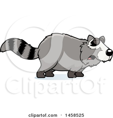 Clipart of a Howling Raccoon - Royalty Free Vector Illustration by Cory Thoman