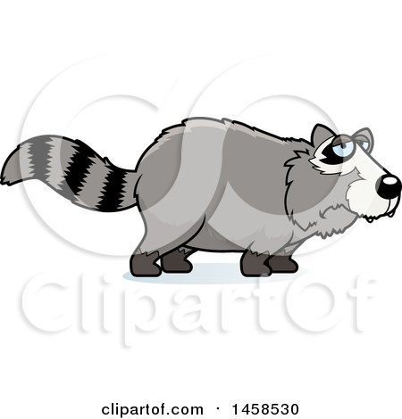 Clipart of a Sad or Depressed Raccoon - Royalty Free Vector Illustration by Cory Thoman