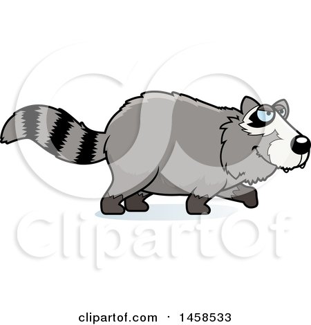 Clipart of a Stalking Raccoon - Royalty Free Vector Illustration by Cory Thoman
