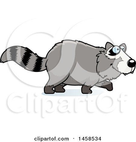 Clipart of a Happy Raccoon Walking - Royalty Free Vector Illustration by Cory Thoman
