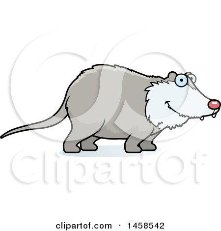 Clipart of a Happy Possum - Royalty Free Vector Illustration by Cory Thoman