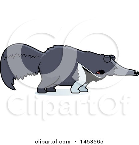 Clipart of a Howling Anteater - Royalty Free Vector Illustration by Cory Thoman