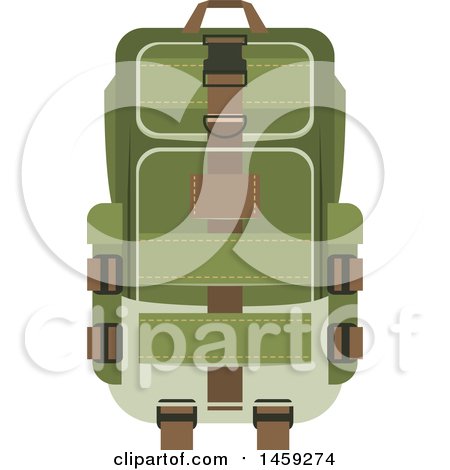 Clipart of a Military Pack - Royalty Free Vector Illustration by Vector Tradition SM