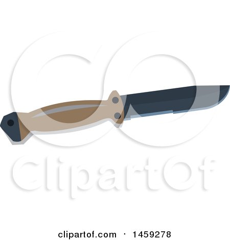 Clipart of a Military Knife - Royalty Free Vector Illustration by Vector Tradition SM