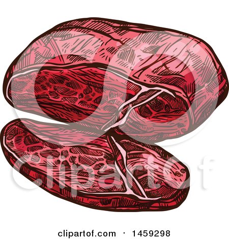 Clipart of a Sketched Liver - Royalty Free Vector Illustration by Vector Tradition SM
