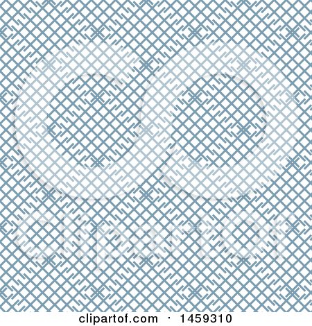 Clipart of a Blue Background Pattern - Royalty Free Vector Illustration by KJ Pargeter