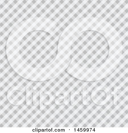 Clipart of a Grayscale Diagonal Checker Pattern - Royalty Free Vector Illustration by KJ Pargeter