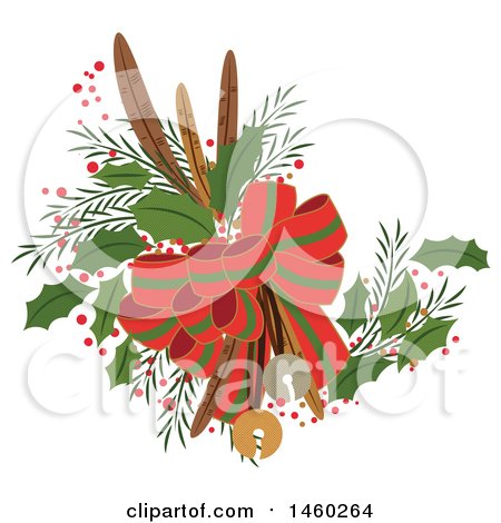 Clipart of a Christmas Decoration - Royalty Free Vector Illustration by Cherie Reve