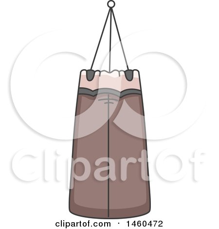 Clipart of a Boxing Punching Bag - Royalty Free Vector Illustration by BNP Design Studio