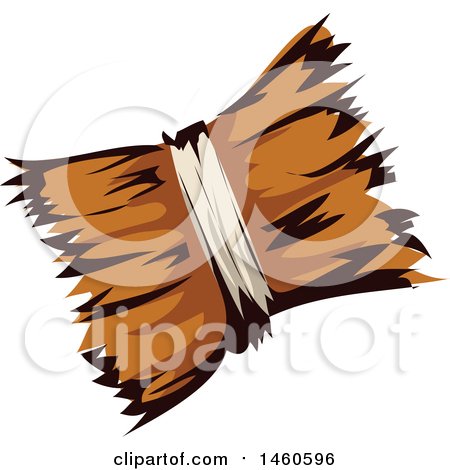 Clipart of a Hay Bale - Royalty Free Vector Illustration by BNP Design Studio