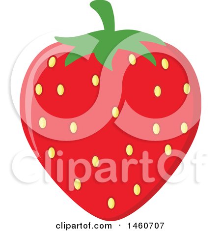 Clipart of a Strawberry - Royalty Free Vector Illustration by Hit Toon