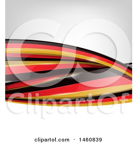 Clipart of a German Flag Background - Royalty Free Vector Illustration by Domenico Condello