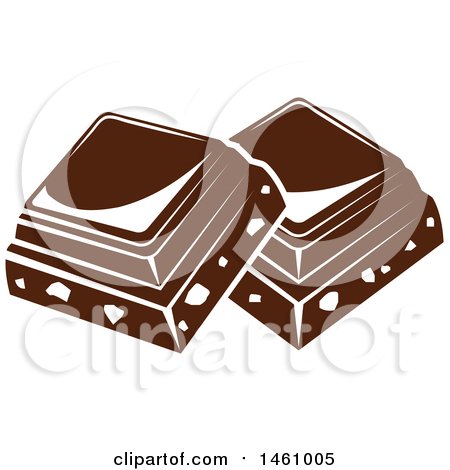 Clipart of Chocolate Squares - Royalty Free Vector Illustration by Vector Tradition SM