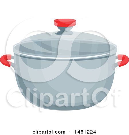 Clipart of a Pot and Lid - Royalty Free Vector Illustration by Vector Tradition SM