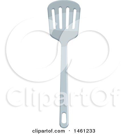 Clipart of a Metal Spatula - Royalty Free Vector Illustration by Vector Tradition SM