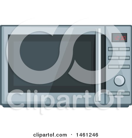 Clipart of a Microwave - Royalty Free Vector Illustration by Vector Tradition SM