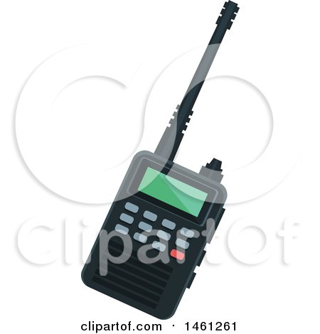 Clipart of a Police Walkie Talkie - Royalty Free Vector Illustration by Vector Tradition SM