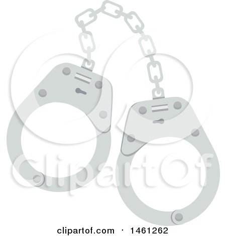 Clipart of a Pair of Handcuffs - Royalty Free Vector Illustration by Vector Tradition SM