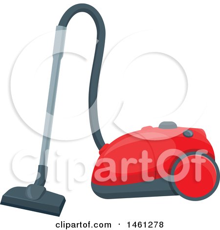 Clipart of a Canister Vacuum - Royalty Free Vector Illustration by Vector Tradition SM