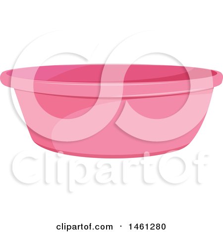 Clipart of a Pink Bowl - Royalty Free Vector Illustration by Vector Tradition SM