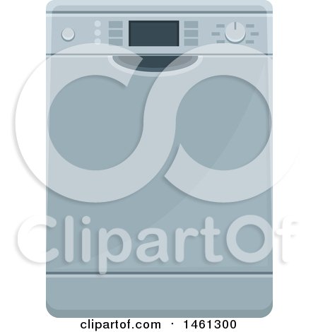 Clipart of a Dishwasher - Royalty Free Vector Illustration by Vector Tradition SM