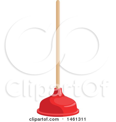 Clipart of a Plunger - Royalty Free Vector Illustration by Vector Tradition SM