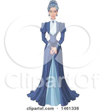 Clipart of a Mean Stepmother - Royalty Free Vector Illustration by Pushkin