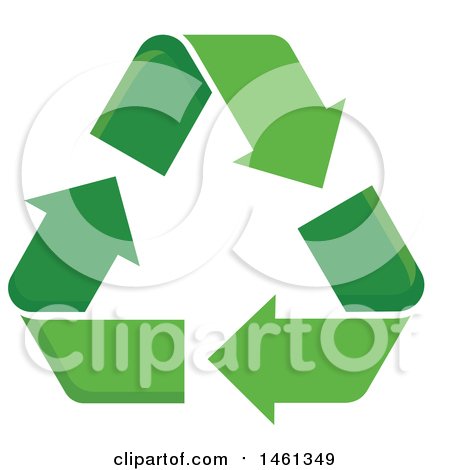 Clipart of a Recycle Arrows Design - Royalty Free Vector Illustration by Cherie Reve