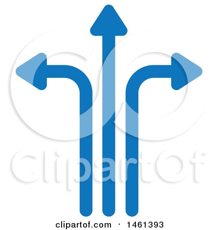 Clipart of a Blue Arrow Design - Royalty Free Vector Illustration by Cherie Reve