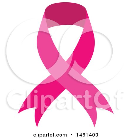 Clipart of a Pik Breast Cancer Awareness Ribbon - Royalty Free Vector Illustration by Cherie Reve