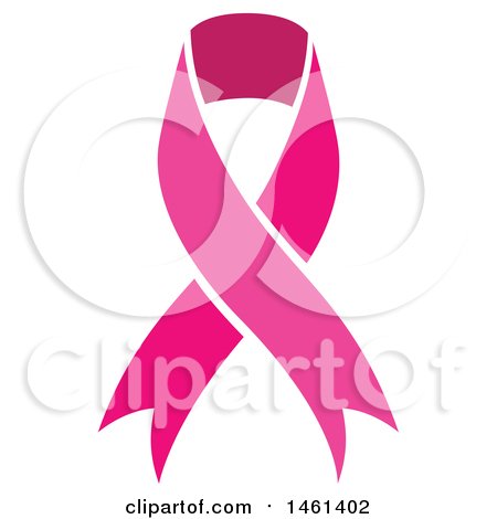 Clipart of a Pik Breast Cancer Awareness Ribbon - Royalty Free Vector Illustration by Cherie Reve